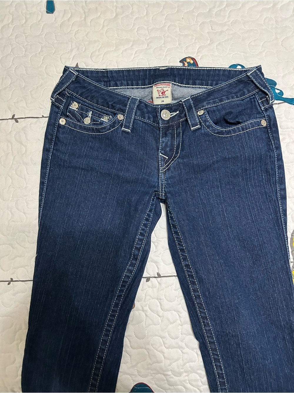 Dark Blue Women's Jeans - Classic Straight Leg